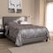 Baxton Studio Audrey Modern Light Grey Upholstered Queen Size Bed 146-8237 - alternate 6